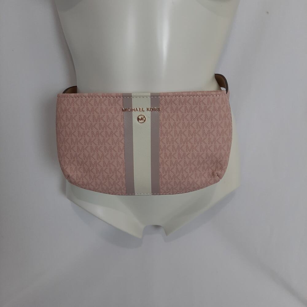 Michael Kors MK Pink Signature Belt Wallet
